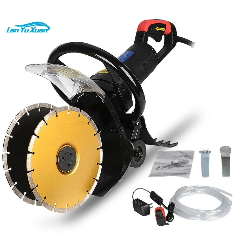 

2300W Wall Chaser Groove Cutting Machine 225mm Double-blade Electric Slotting Concrete Cement Stone Circular Saw