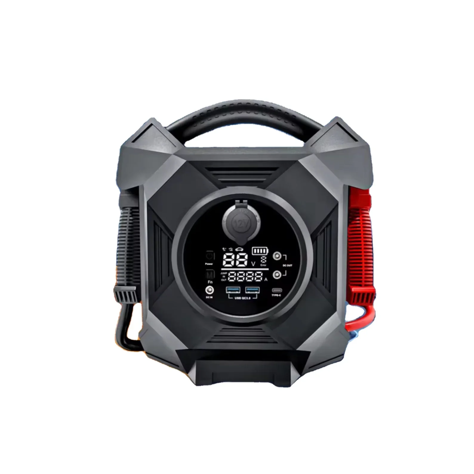 

Emergency Jump Starter for Car Accessories 12V DC Auto 12000mah Battery With LED Light