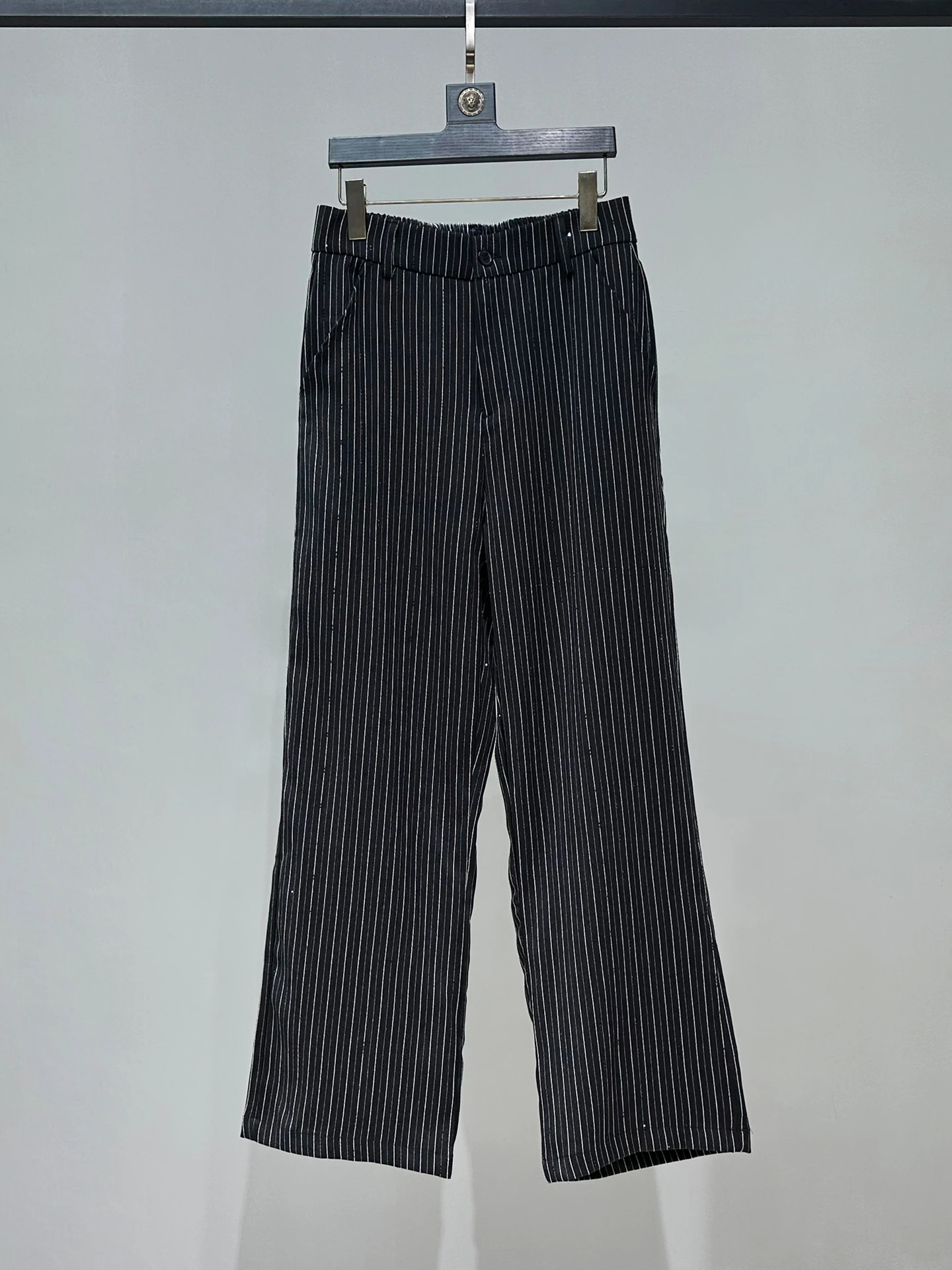 

Мужские модные брюки прямого кроя в полоску, повседневные длинные брюки, осенние молодежные стильные брюки в китайском стиле