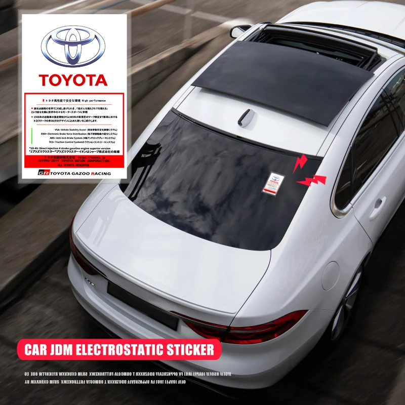 JDM Style Car Windshield Sticker Toyota Gazoo Racing GR Sport Decal Window Decoration Accessories For Corolla Camry RAV4 Yaris view 5