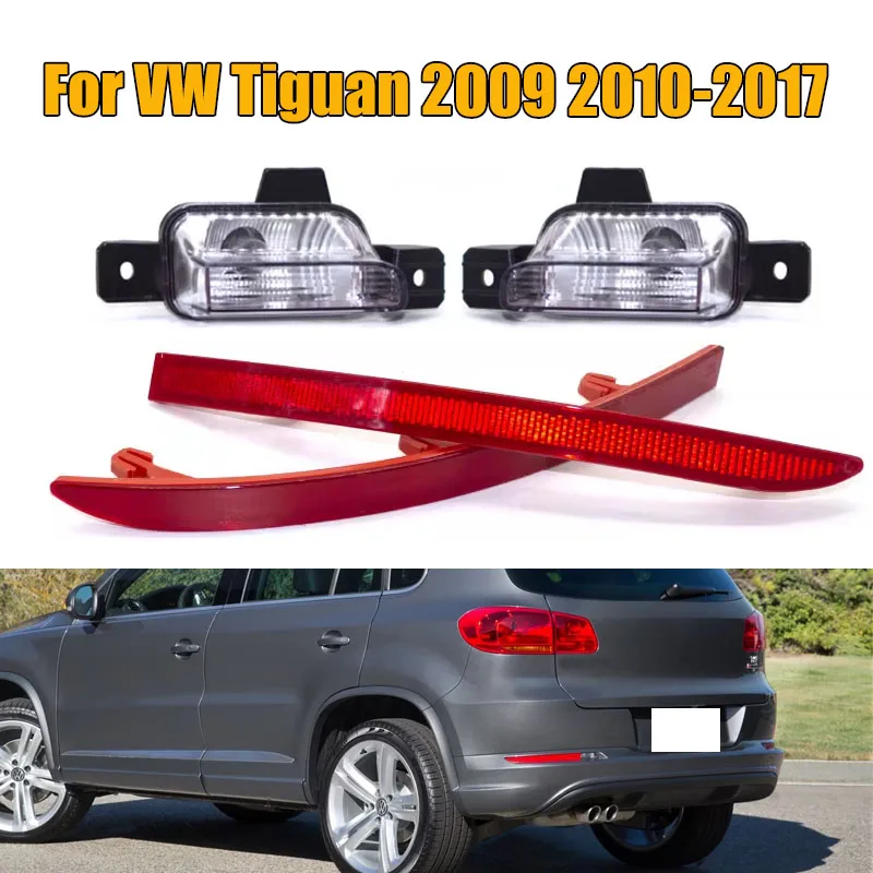 

5N0941071 5N0941072 Rear Bumper Reflector Lamp Reversing Brake Light Tail Warming Signal For VW Tiguan 2009 2010 -2017