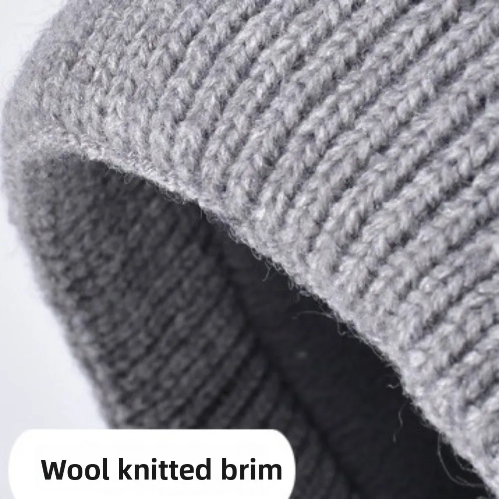 カジュアル暖かい帽子冬用手袋帽子セットネックウォーマー韓国風ニット帽手袋スカーフ無地3点セットソリッドビーニーアウトドア