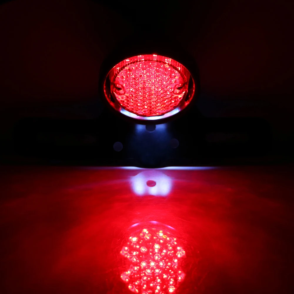 DC 12V LED Motorcycle Tail Brake Stop Light Moto Rear Lights Taillight Cafe Racer Motorbike Accessories