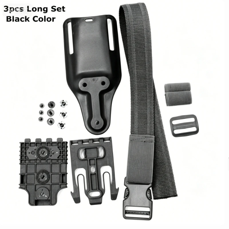 3PCS Outdoor Waist Leg Carrying System Quick Release Buckle Portable Utility Storage Accessories Set