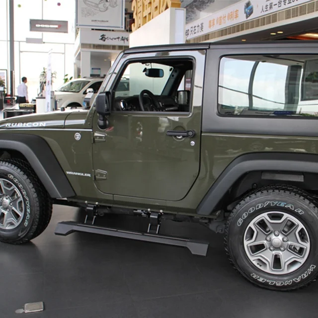 Marchepied latéral électrique pour Jeep Wrangler, pièces automobiles en aluminium, sortie d'usine, 2 portes, marche motorisée JK, 2011, 2017