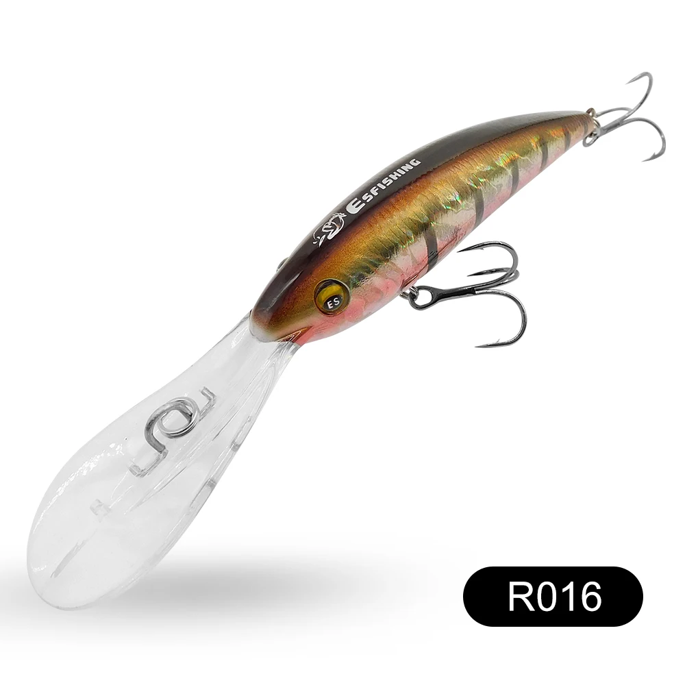 ESFISHING Angelköder Wobbler für Hechtangeln 90mm 16g Easy Sprinter Schwimmender Minnow