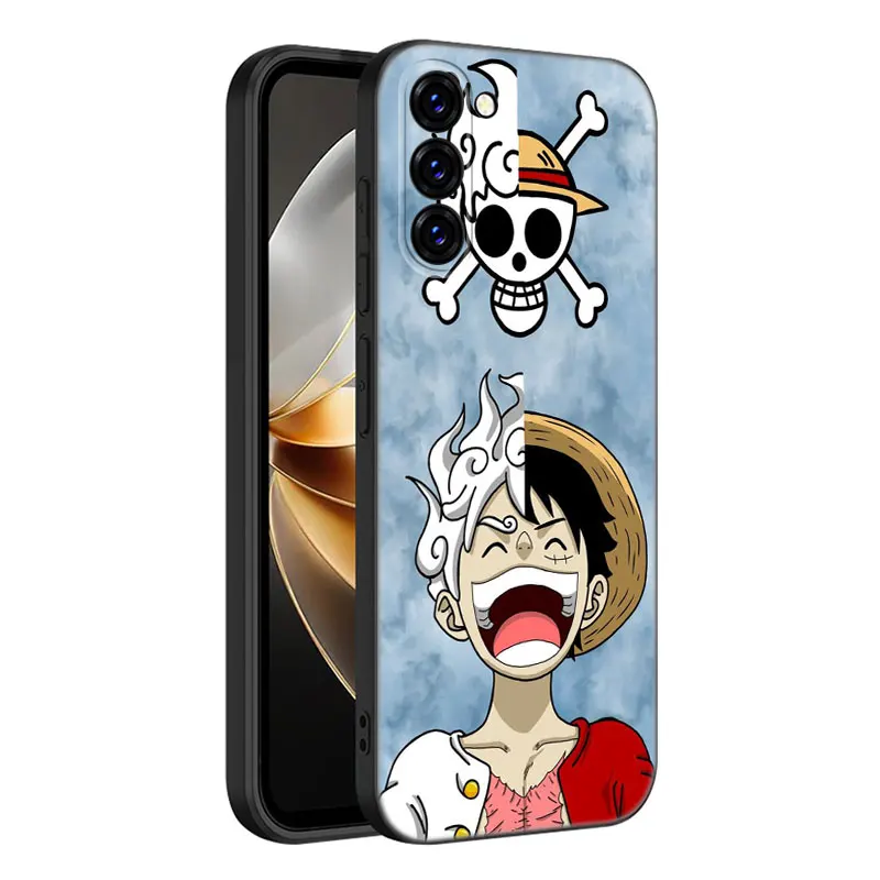 Monkey-D. Luffys Phone Case For Samsung Galaxy S23 S21 S20 FE S24 S22 Ultra S10E S10 S9 S8 Plus Black Silicone Cover