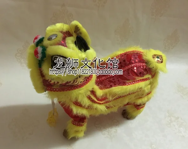 Line Lion Dance Lion Foshan Pull Line Puppet Wake Lion Ornaments Children\'s New Year Spring Festival Gift Toy Building Blocks