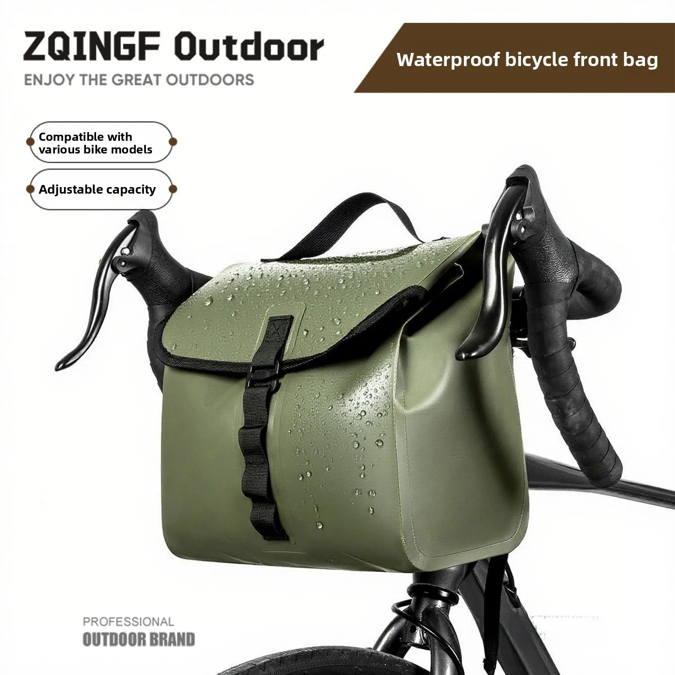 

10L Bicycle Handlebar Bag Quick Release For Brompton Folding Bike cycling equipment, large-capacity rear seat bag