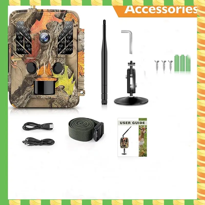 AB53 4K Hunting Trail Camera With WIFI APP 0.2S Trigger IR Range 30M Support GPS Tracking IP67 Waterproof Wildlife Motion