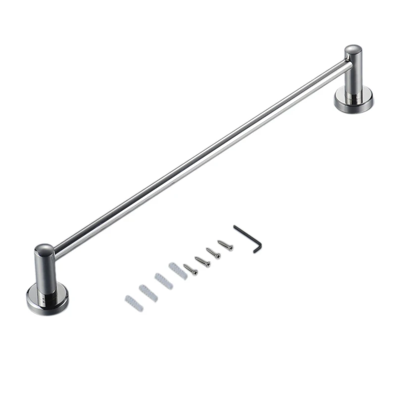 B60A Stainless Steel Towel Rack Bar Rail Wall Mounted Holder Bathroom Hotel 60Cm