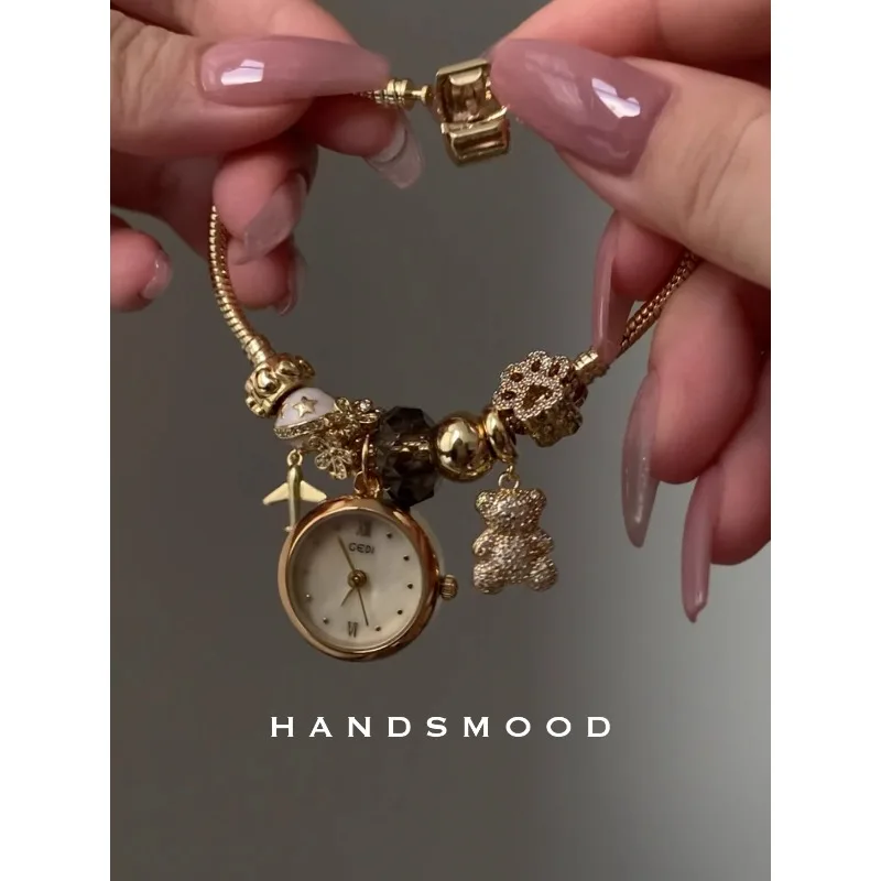 Bracelet light luxury fashion temperament gold high-grade women's quartz watch