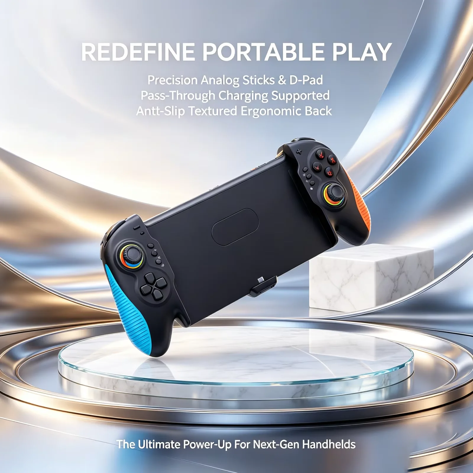 

The Integrated Wired Controller Grip for Switch2– 6-Axis Gyro Dual Vibration Type-C Plug and Play Game controller Accessories