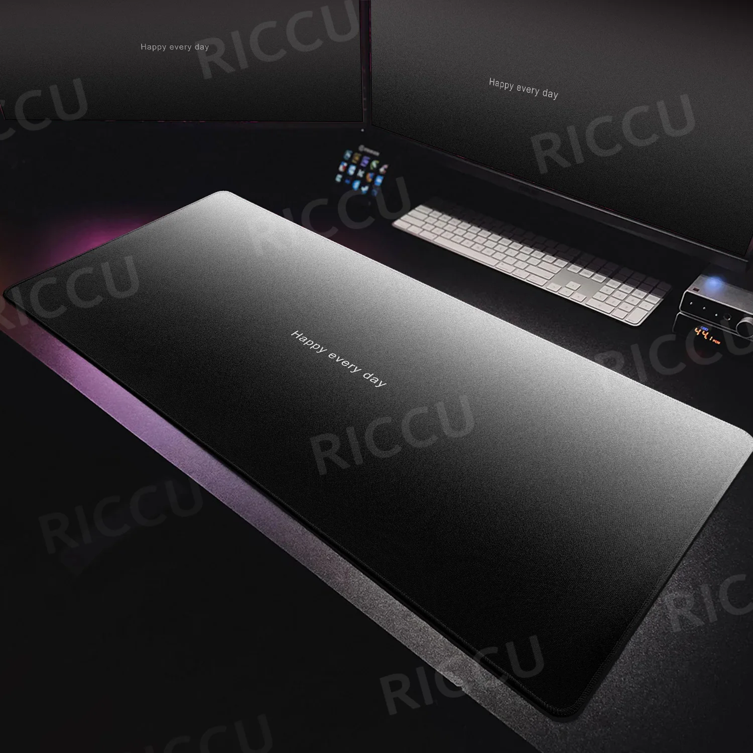 PC Gamer Mousepad Gradient Color Art Mouse Pad Large Black Mat Non-slip Rubber Simplicity Rug Hot Desk Design Mousepads 100x50cm