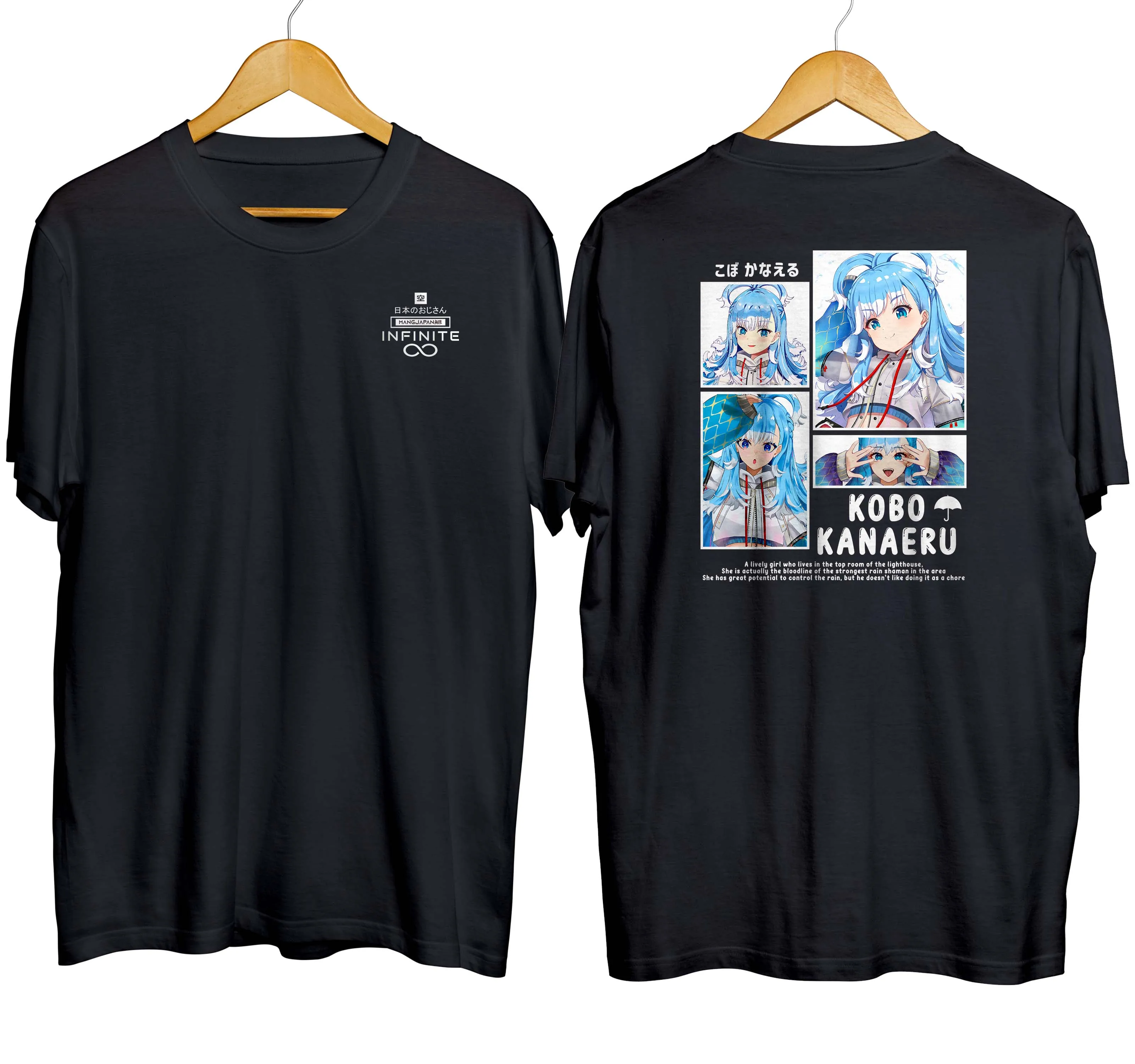 T-shirt distroanime vtuber KOBO KANAERU CHAN - HOLOLIVE IDN 100% cotton combed 30s