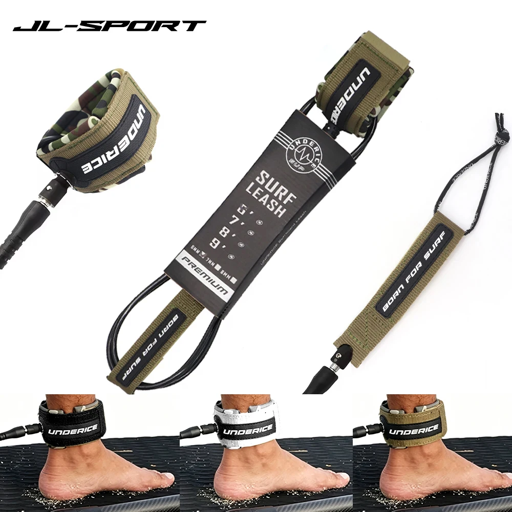 

SUP Board 6-9FT Surf Leash Surfboard Leash 7MM Surf Leg Rope TPU Stainless Swivels Inflatable Paddle Board Longboard Foot Rope
