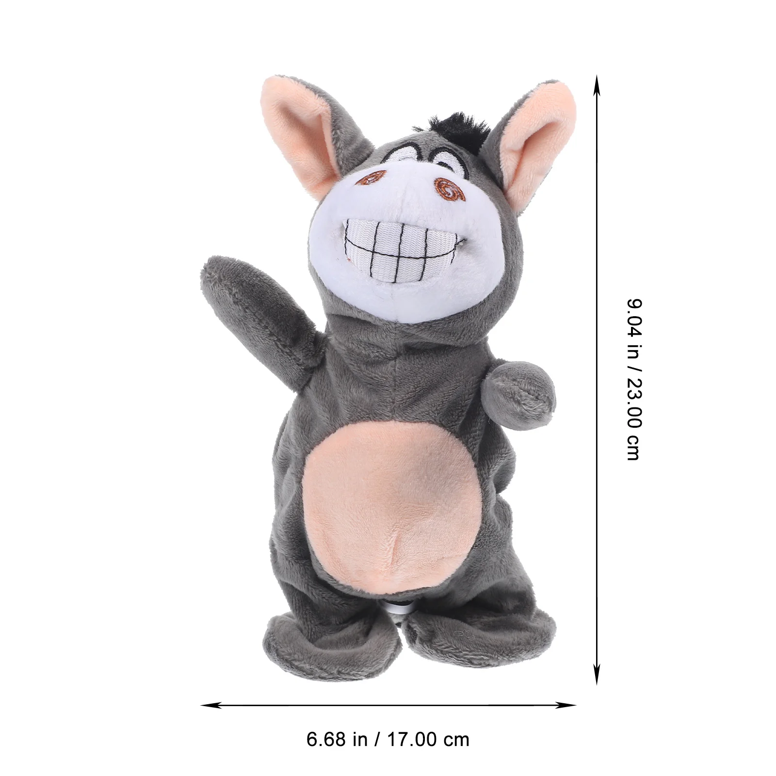 おしゃべりロバ インタラクティブ録音可能 模倣ペット 電子ぬいぐるみ 子供向け早期学習ギフト 楽しい音声リピート