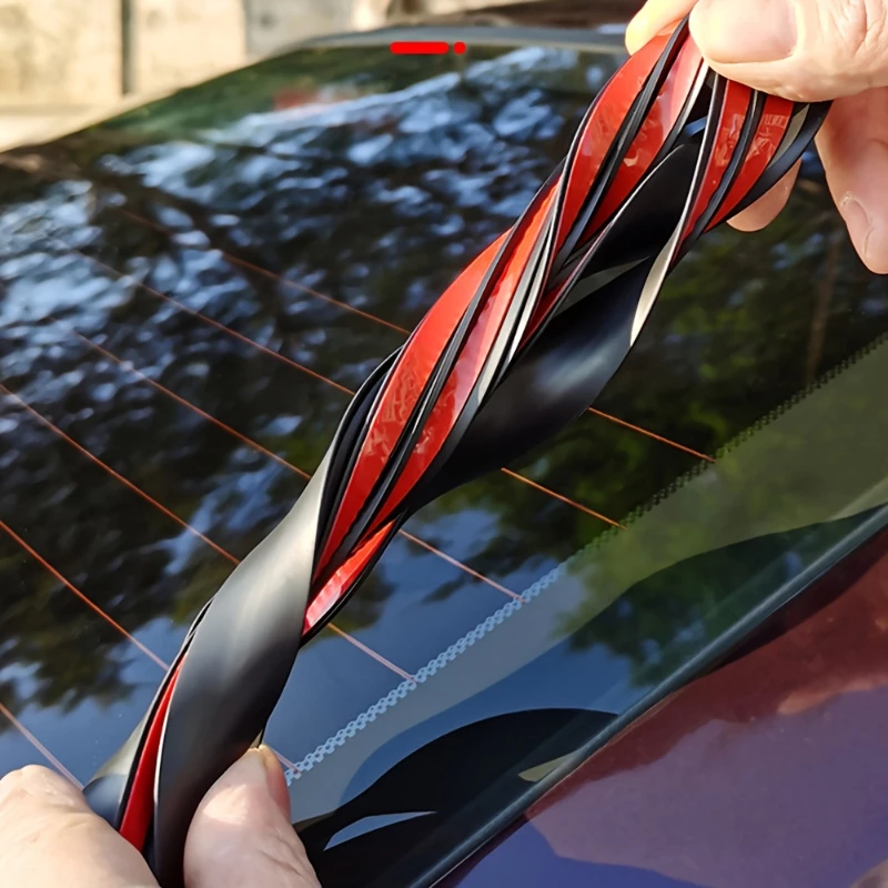 

General T-Shaped Car Sealing Strips 30mmX 2m Car Roof Sunroof Front & Rear Windshield Outer Sound Insulation Rubber Strips