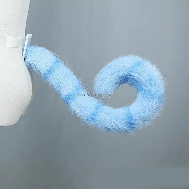 

Faux Fur for Cat Ear&Tail Set Cosplay Costume Pretended Party Prop Built-in Skel