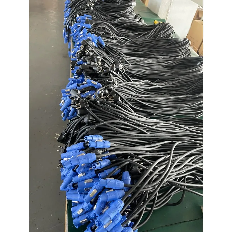 Powercon 1in 4 Out  Cable for Stage Lighting Audio Equipment