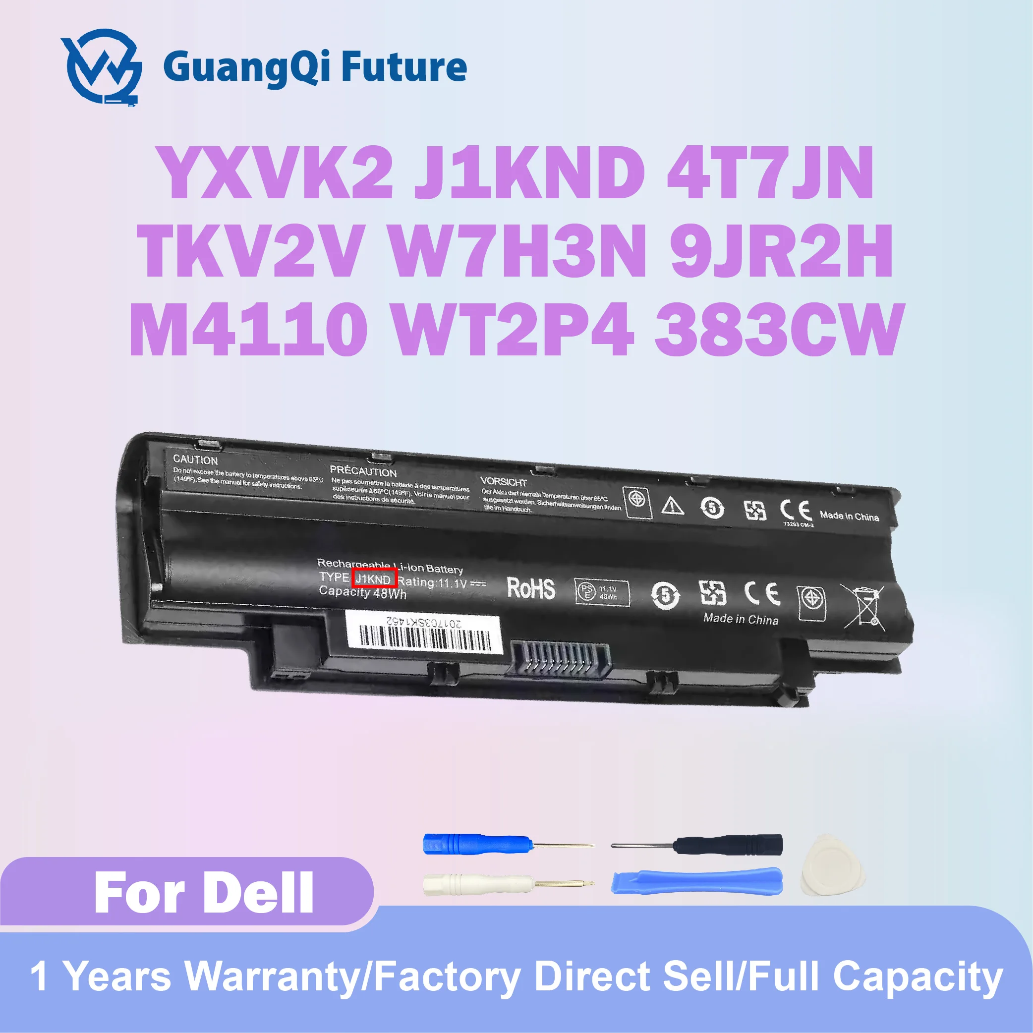 YXVK2 batería del ordenador portátil para DELL Inspiron 13R N3010 N3010D 14R N4010 N4010D N4050 N4110 17R N7010 N4010 N7010D N7110 N5010 N7110 fo