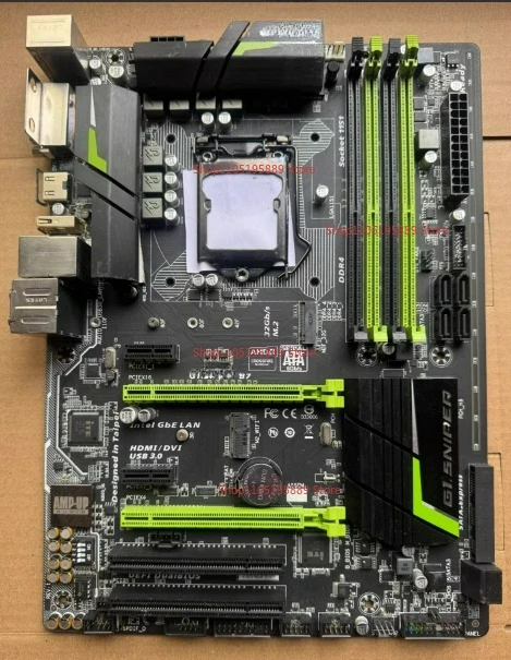 

Материнская плата Gigabyte Sniper G1B7 B150, сокет LGA1151, поддерживает процессоры Intel 6-7 поколений, с возможностью модификации для поддержки E3-v5-v6.