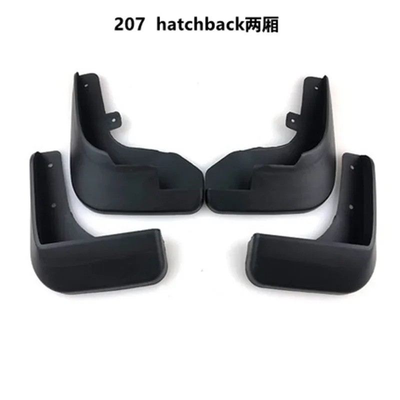 Auto parts ABS plastic car Mud Flaps Splash Guard fender For Peugeot 207 2006-2013 Car styling
