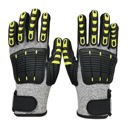 Mechanix-guantes de trabajo de seguridad para hombres, resistentes a Cortes, industriales, de impacto para construcción