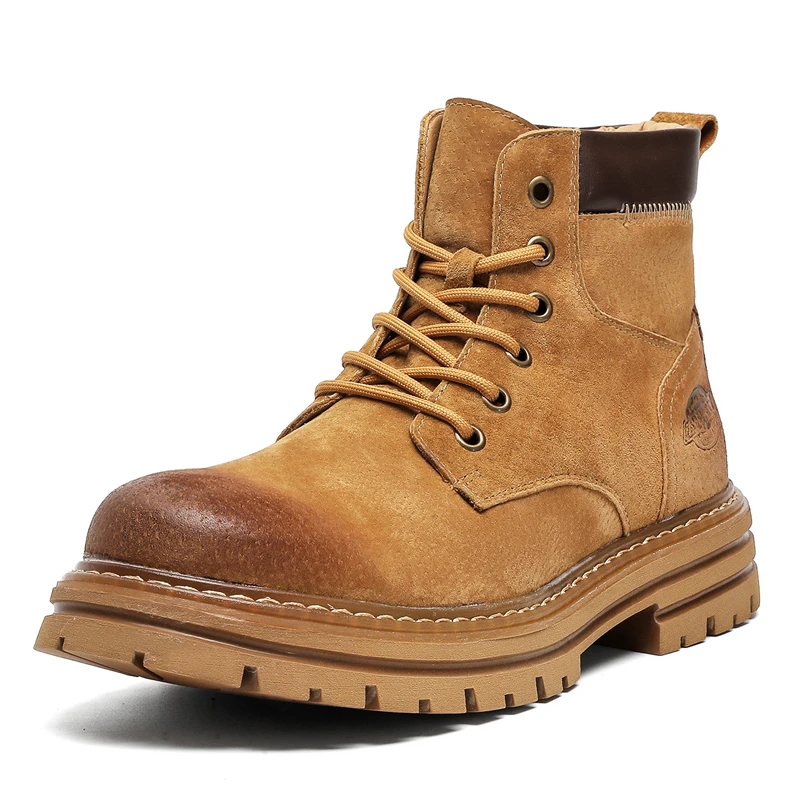 

VIPOL 2025 New men's sports boots, spring and autumn men's shoes, anti-slip and wear-resistant high-cut outdoor work shoes