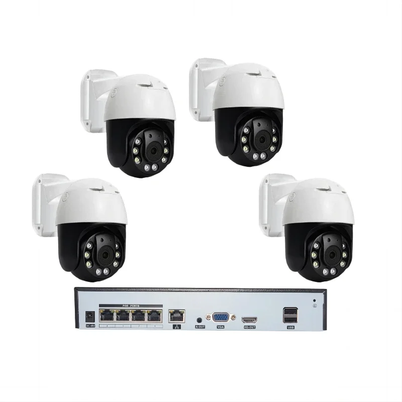 4K face recognition 8MP cctv PTZ  security camera system