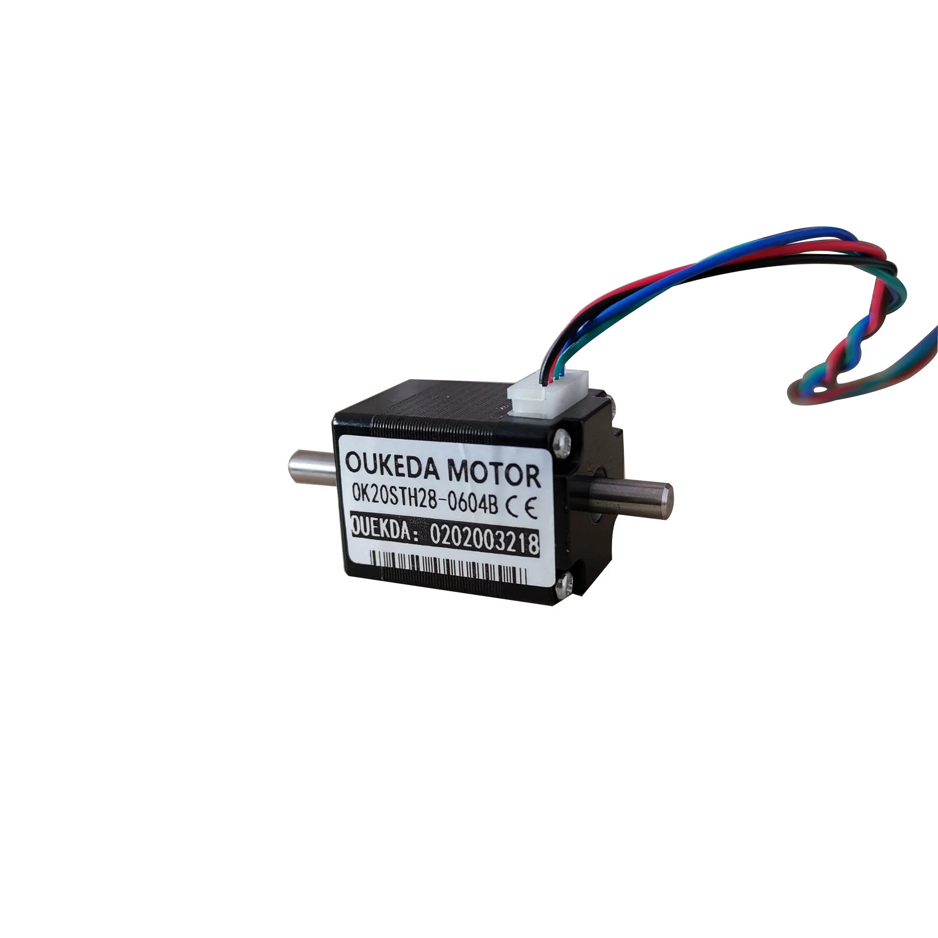 Nema8 1.8° 0.6A 400g.cm 2-phase4-wire 20 Biaxial Stepper Motor Patch Machine Mounter Motor 20mm*30mm Hollow Shaft Stepping Motor