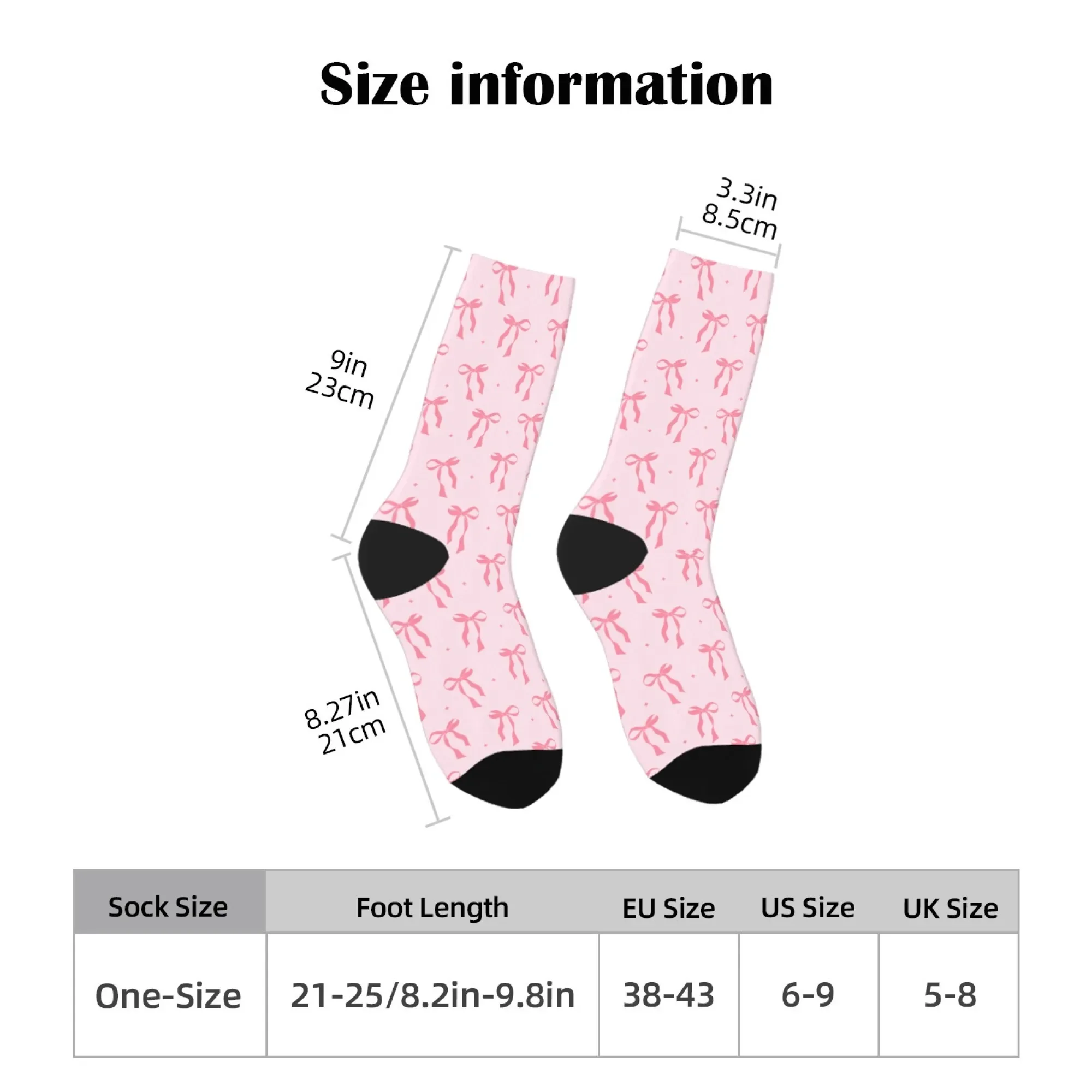 الجدة لطيف الوردي القوس الجوارب المتناثرة سعيد متعة جوارب ضغط للجنسين عدم الانزلاق تنفس الجوارب عارضة حزب عطلة الهدايا