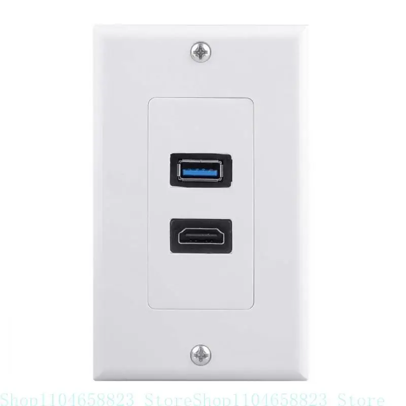 

Easy Installation HDMIs and USB3.0 Wall Plate for Seamlessly Integration in Any Room with High Resolution Support