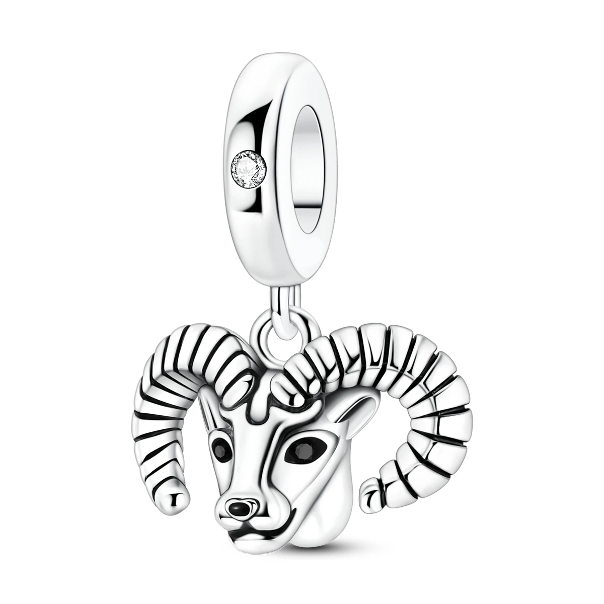 

925 Silver Original Charm Goat Pendant Fit Bracelet Diy For Women Fine Jewelry Gift