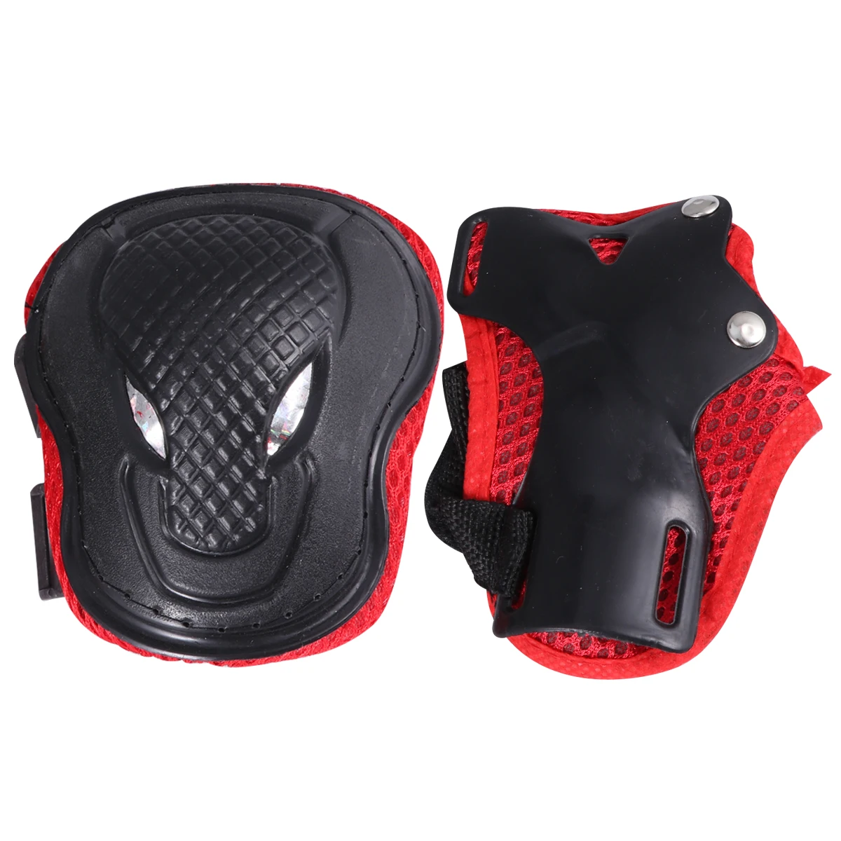 

6 шт. комплект защитного снаряжения, прочный утолщенный чехол, наколенник на локоть, регулируемая пряжка, спорт на открытом воздухе, верховая езда, катание на коньках для взрослых