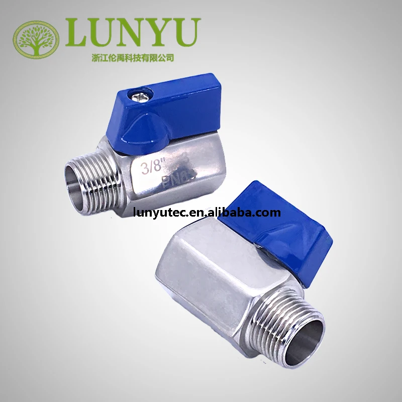 Male Female Instrument Mini Ball Valve High Pressure Stainless Steel Instrumentation Valve 1/4"-1/2"