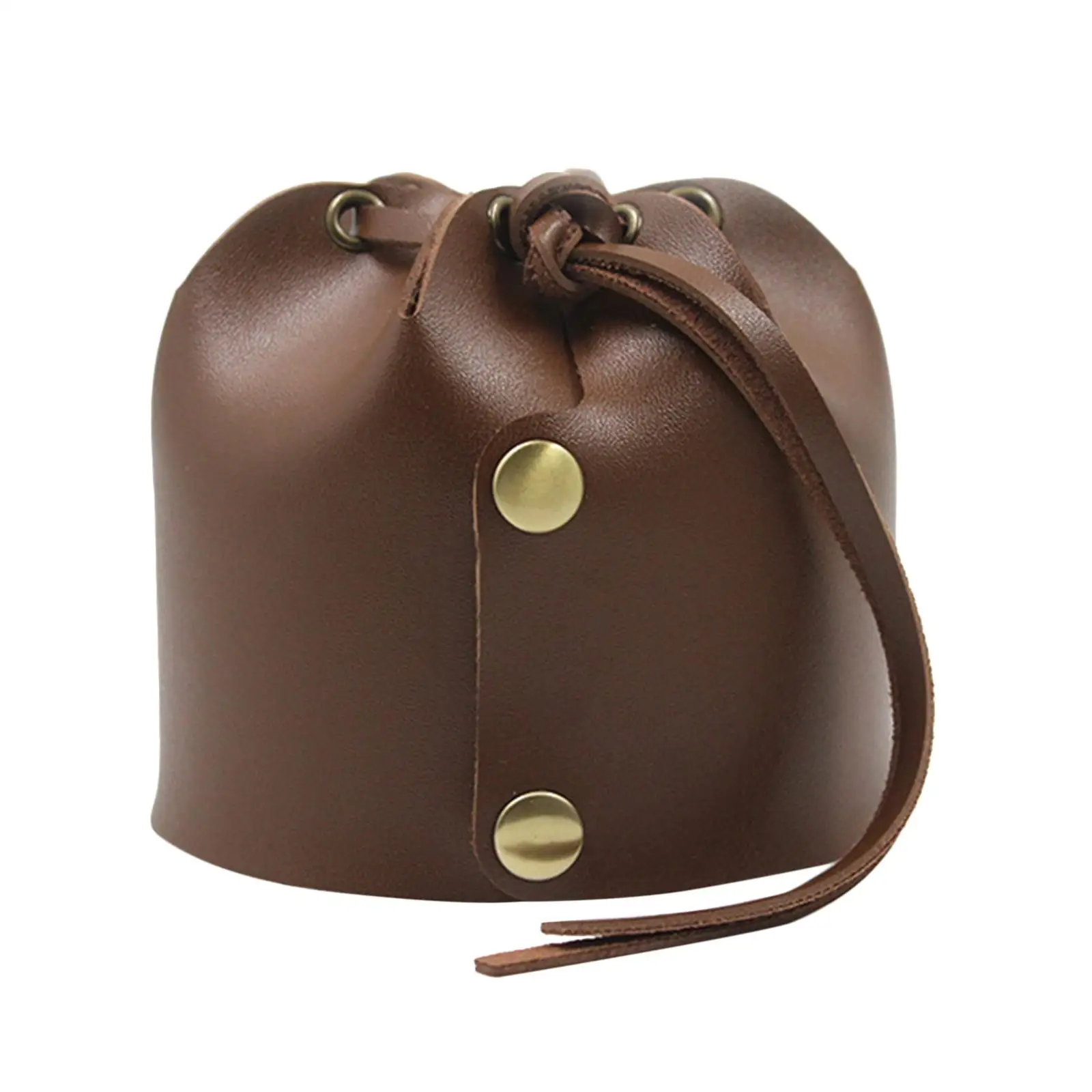 Gas Canister Cover Case PU Leather Drawstring Storage Bag Outdoor Supplies