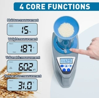 Utility LDS‑1G Automatic Grain Moisture Meter High Precision Digital Tester for Corn Rice Wheat Humidity Content Detection