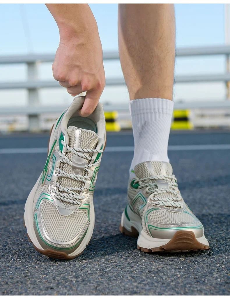 Retro-Sportschuhe, Gummisohle, rutschfest, zum Joggen, Laufen, verschleißfest, modische Fitness-Schuhe für Herren und Damen – Detail 8