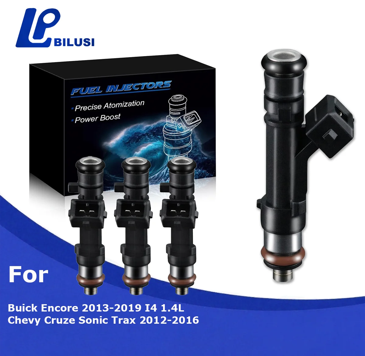 

Bilusi Upgraded 0280158205 Fuel Injectors Fits For Chevy Cruze Sonic Trax 2012-2016 For Buick 2013-2019 Encore L4 1.4L