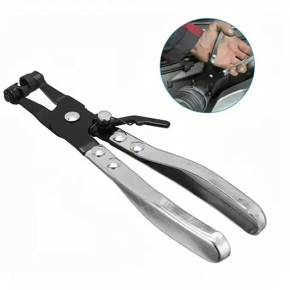 كماشة مشبك خرطوم السيارات أداة قفل الفك الدوار لإزالة وتركيب خرطوم الشريط المسطح من النوع الدائري