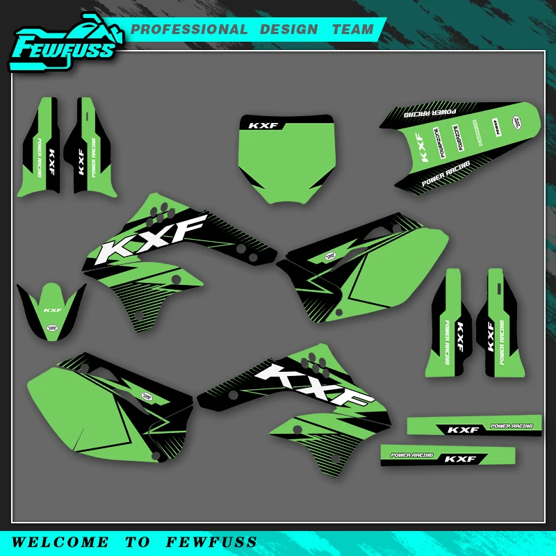 

Fewfuss для Kawasaki KX450F KXF450 KXF 450 KX 450F 2006 2007 2008, мотоциклетные фоновые графические наклейки, наборы наклеек