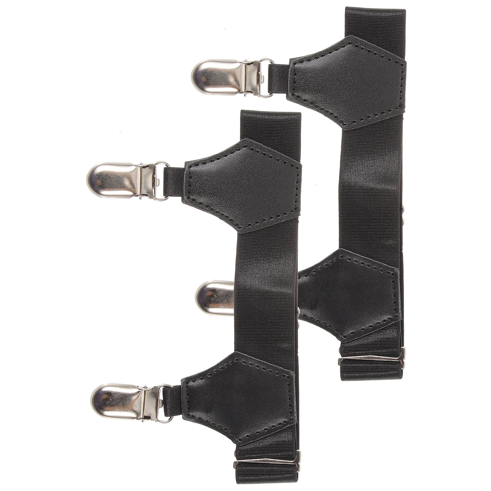 

2Pcs Men Sock Keeper Non-Slip Clamp Reliable Texture Simple Design Versatile Use Sock Keeper Fixed Strap Women Strap