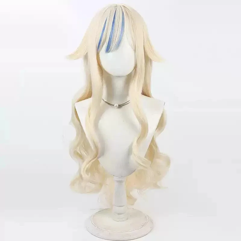 

2025 aaa Virtual YouTubers Hina Suzuki Cosplay Wig 80cm Blonde Blue Heat Resistant Synthetic Hair Halloween Party Role Play Carn