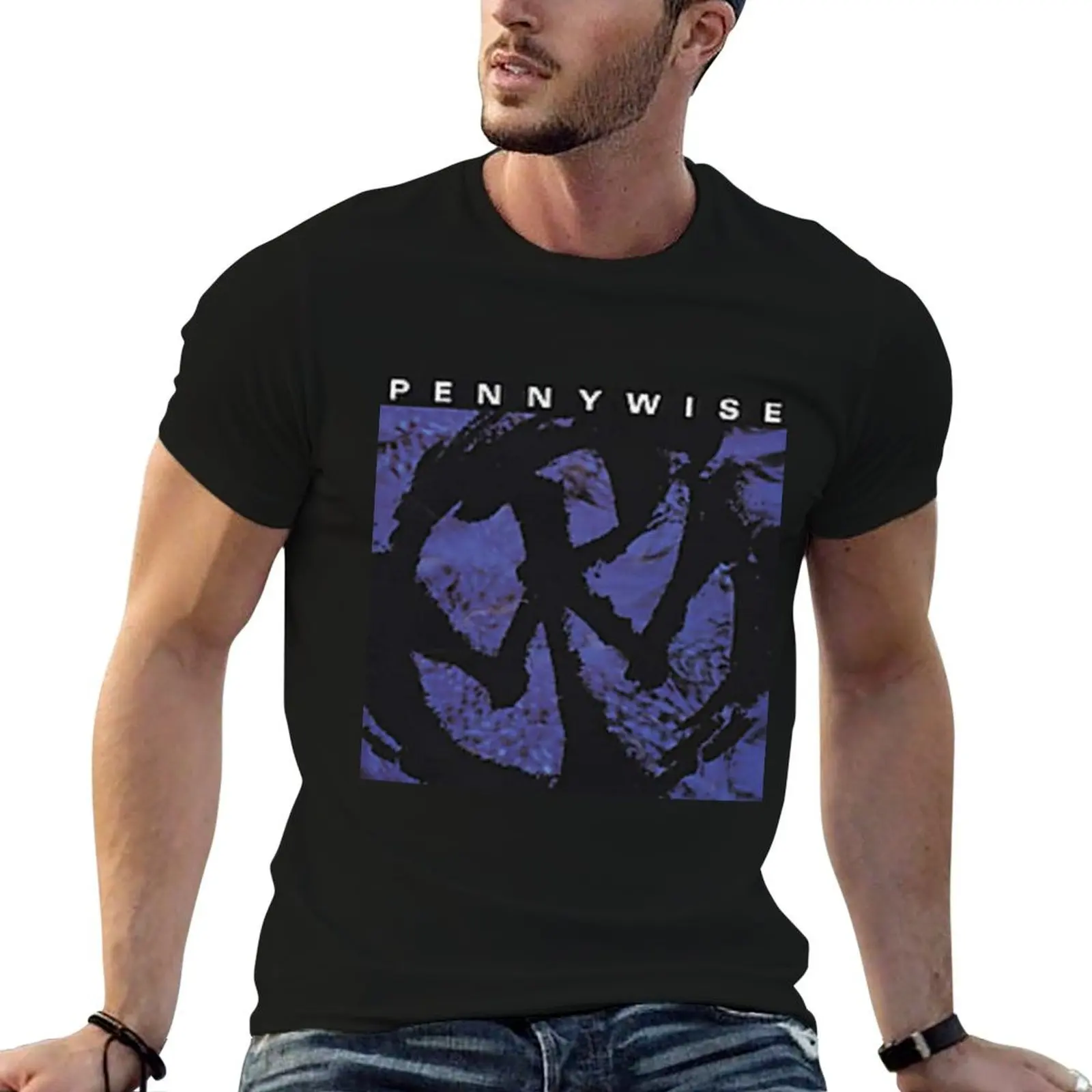 

Pennywise t t 100% graphic men shirt LOGO luxury COVER cotton brand T-Shirt shirt man