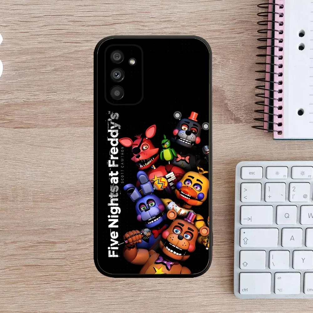 FNAF F-Five N-Nights at-Freddys Phone Case For Samsung Galaxy A13,A21s,A22,A31,A32,A52,A53,A71,A80,A91 Soft Black Cover