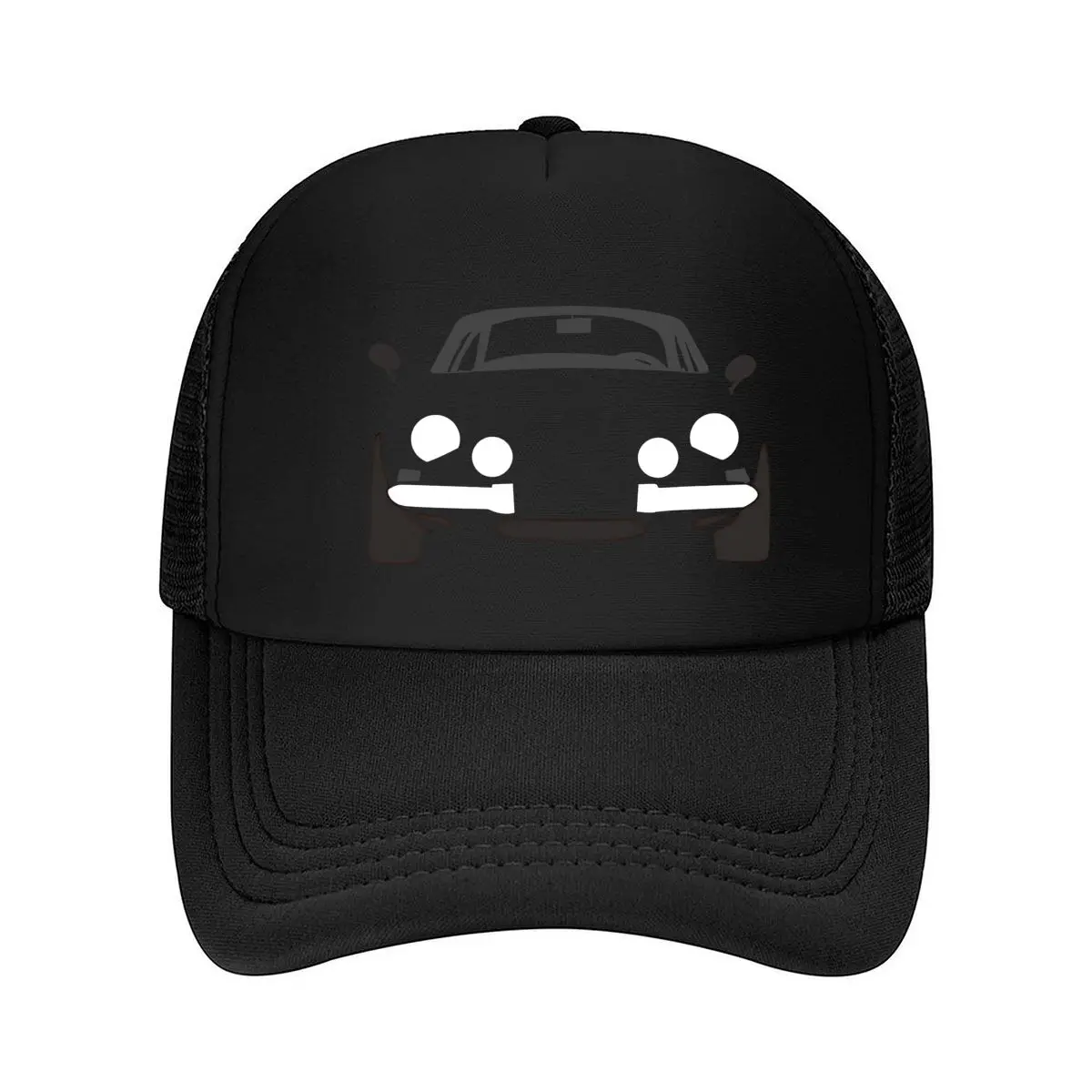 Car Silhouette Auto - Inspired, Luxury Vehicle Art Design Mesh Baseball Cap