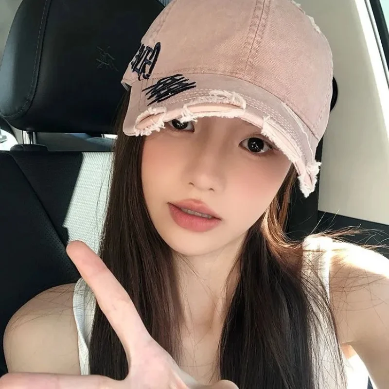 

Adjustable Sun Hat - Embroidered Peaked Cap for Toddler Boy & Girl Solid Color Letter Simple Design Baby Baseball Cap for Summer