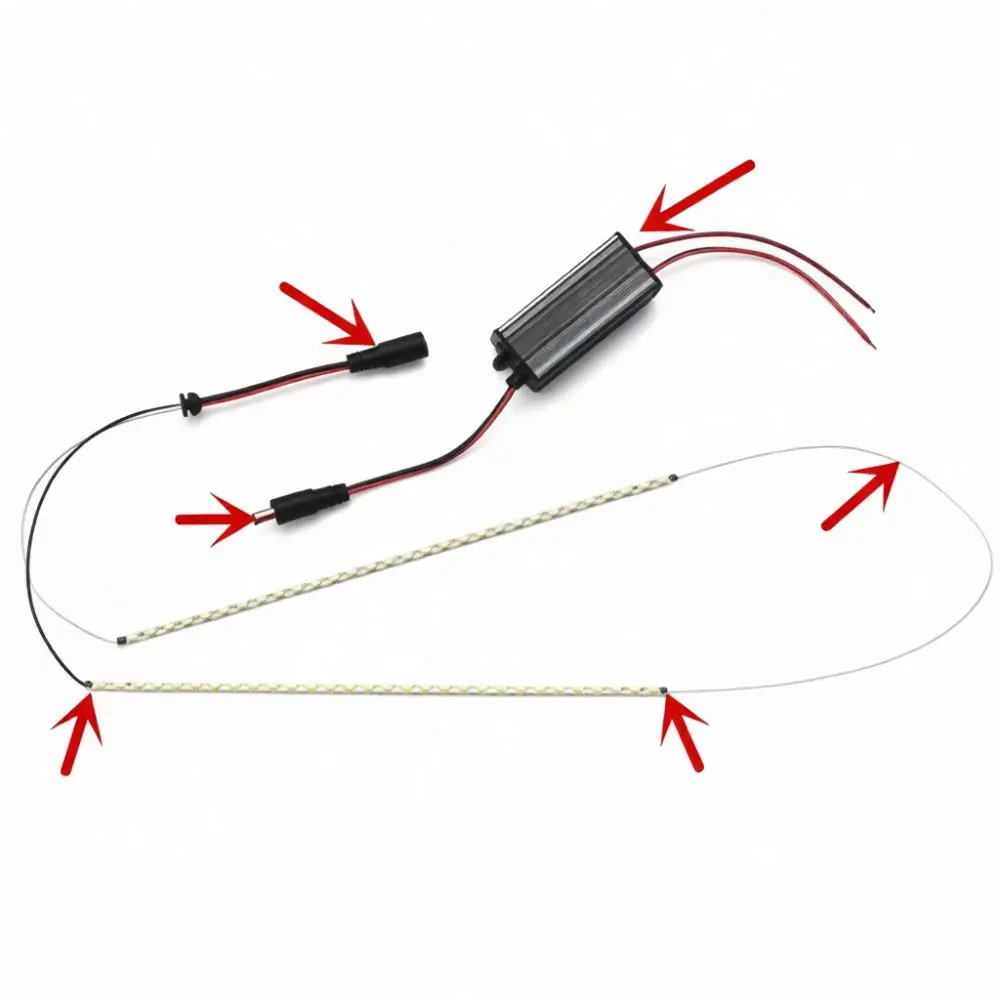 Bathroom Ceiling Panel Light LED Strip Retrofit Kit Integrated Heater Repair Patch Source Accessories Replacement