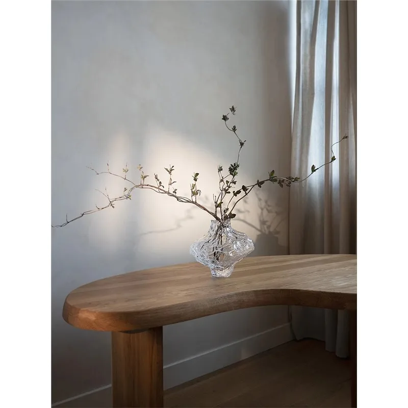 Valley water art transparent glass vase Nordic modern simple creative flower ornament